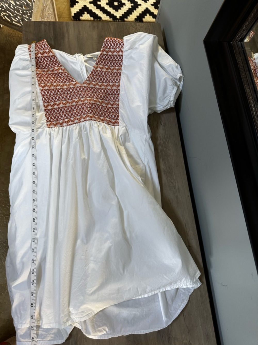 Madewell White Cotton and Knit Dress - Picture 2 of 14